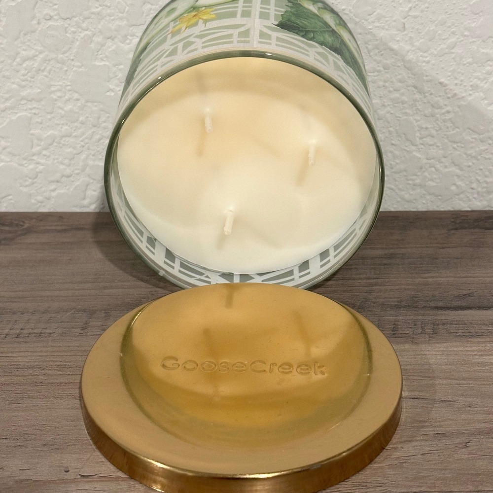 Goose Creek Cucumber Garden 3-Wick Scented Candle 14.5 oz Soy Wax Blend New - Picture 3 of 5